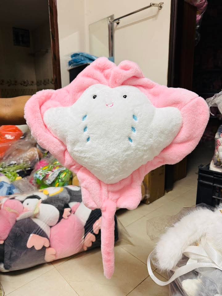 New Styles Devil Fish Plush Doll Cute Ray Doll Pillow Sea Creature Cushion Girls Gifts Wholesale