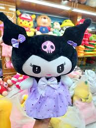 1pcs 25cm Sanrio Cute Kuromi Plush Toys Doll Soft Stuffed Animal Toys for Children Christmas Gifts
