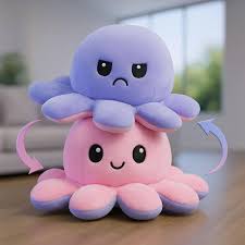 Reversible Flip octopus Plush Stuffed Soft Toy for Children - Teddy Bear