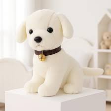 Birthday gift soft toy baby doll at home decoration dog plush toys Bell dog doll PP Cotton stuffed plush toy