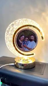 Customize crystal magic mirror lamp with picture